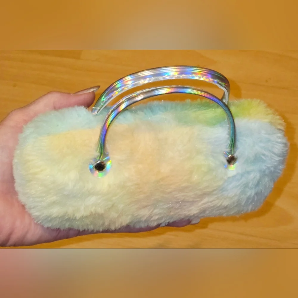 Furry Eye Glasses Case With Handles